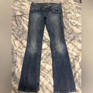 VINTAGE Stylish Blue Distressed Jeans